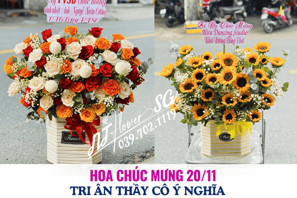 Hoa Chúc Mừng 20/11 – Tri Ân Thầy Cô Với Những Bó Hoa Ý Nghĩa 